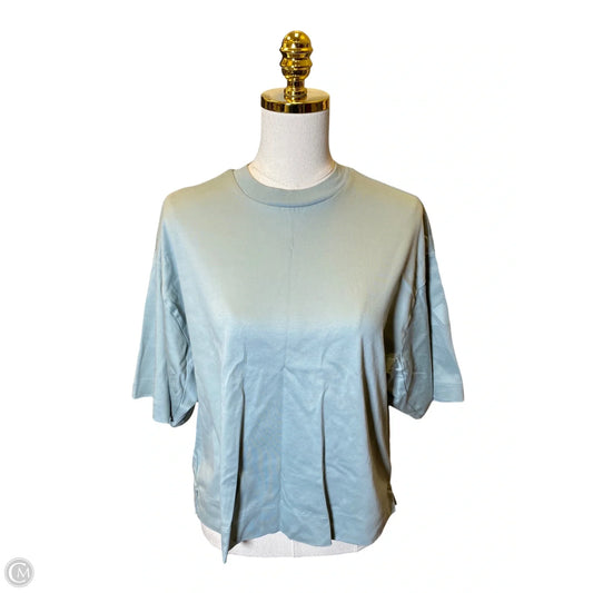 Athletic Top Short Sleeve By Adidas In Green, Size: S
