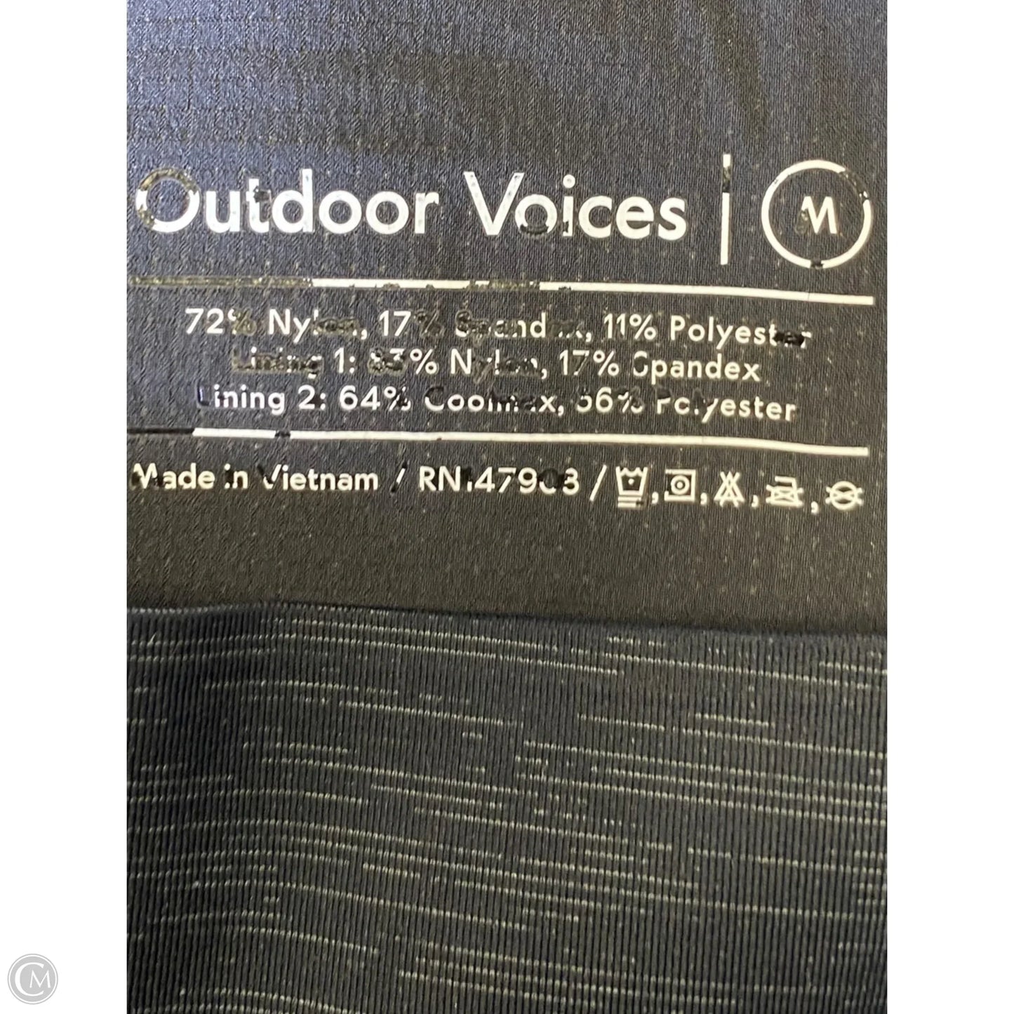 Athletic Leggings By Outdoor Voices In Grey, Size: M
