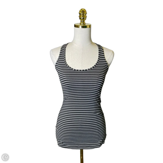 Athletic Tank Top By Lululemon In Black & White, Size: Xs
