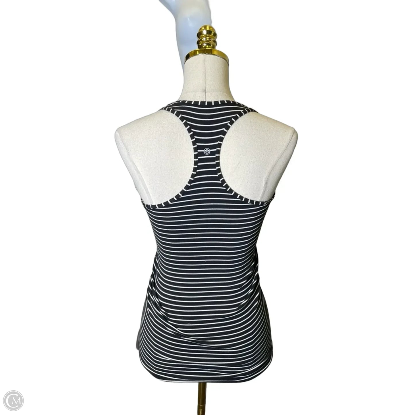 Athletic Tank Top By Lululemon In Black & White, Size: Xs
