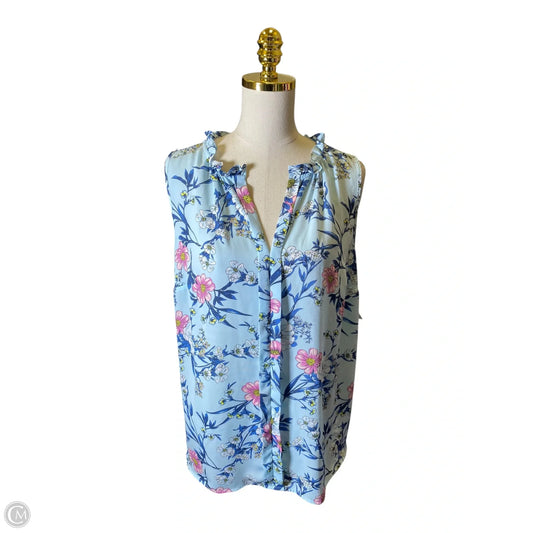 Blouse Sleeveless By 41 Hawthorn In Multi-colored, Size: Xl