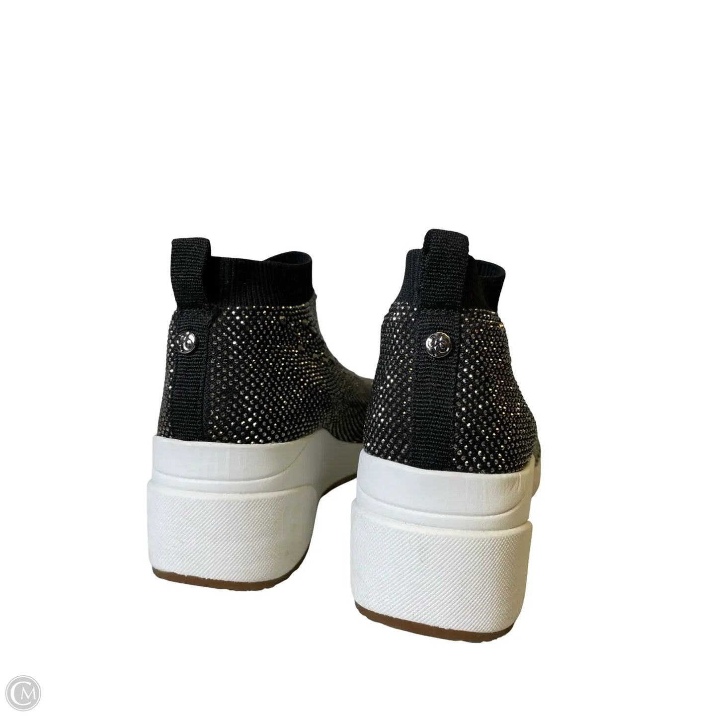 Shoes Sneakers By Alex Marie In Black & White, Size: 7