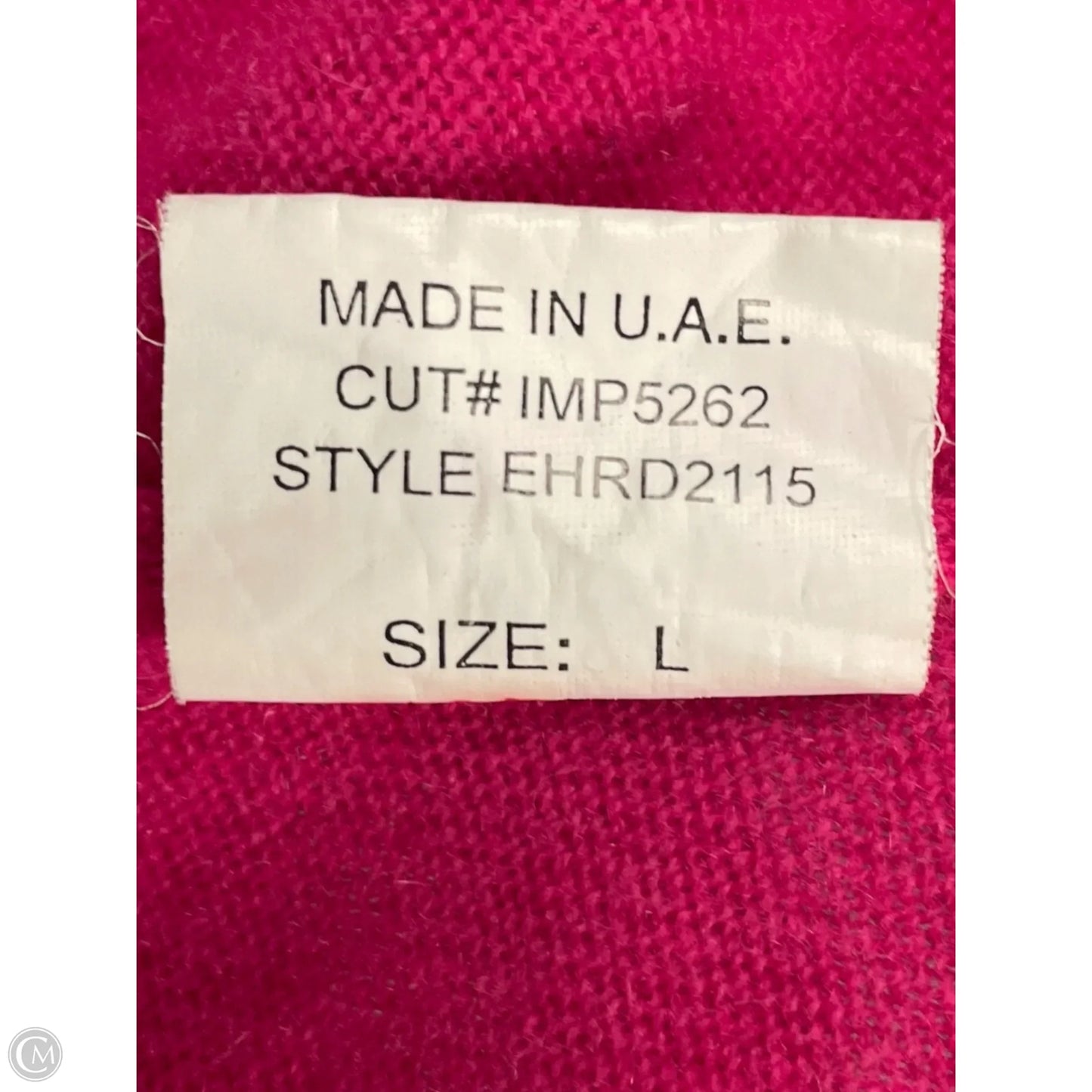 Sweater Cashmere By Clothes Mentor In Pink, Size: L