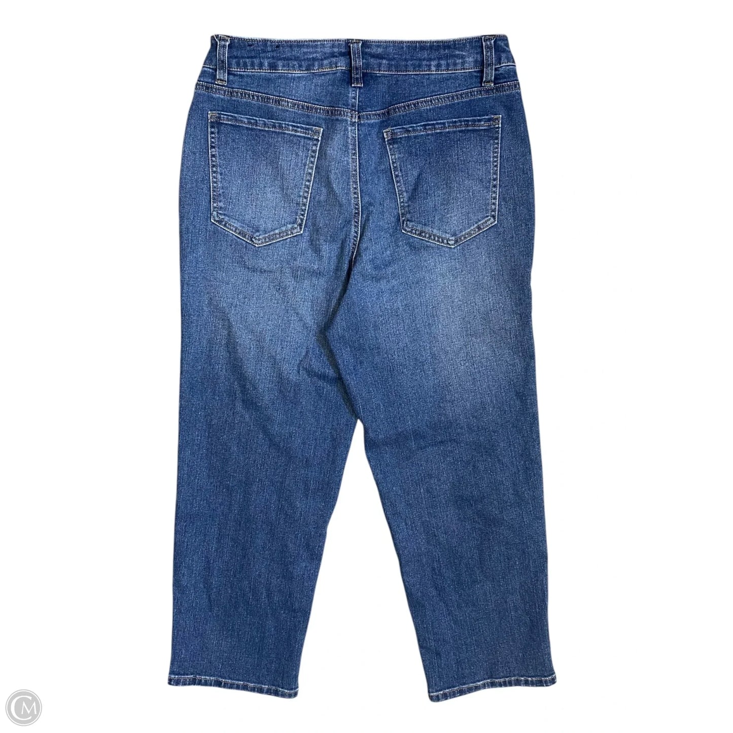 Jeans Cropped By D Jeans In Blue Denim, Size: 8