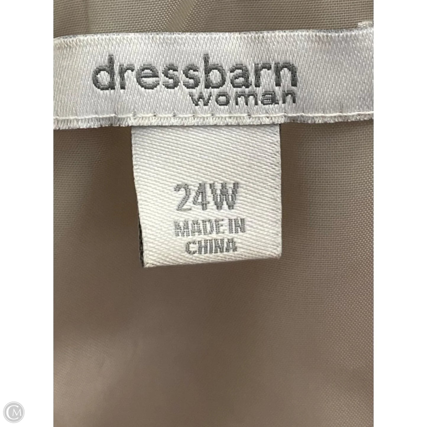 Dress Casual Midi By Dressbarn In Brown & Cream, Size: 3x