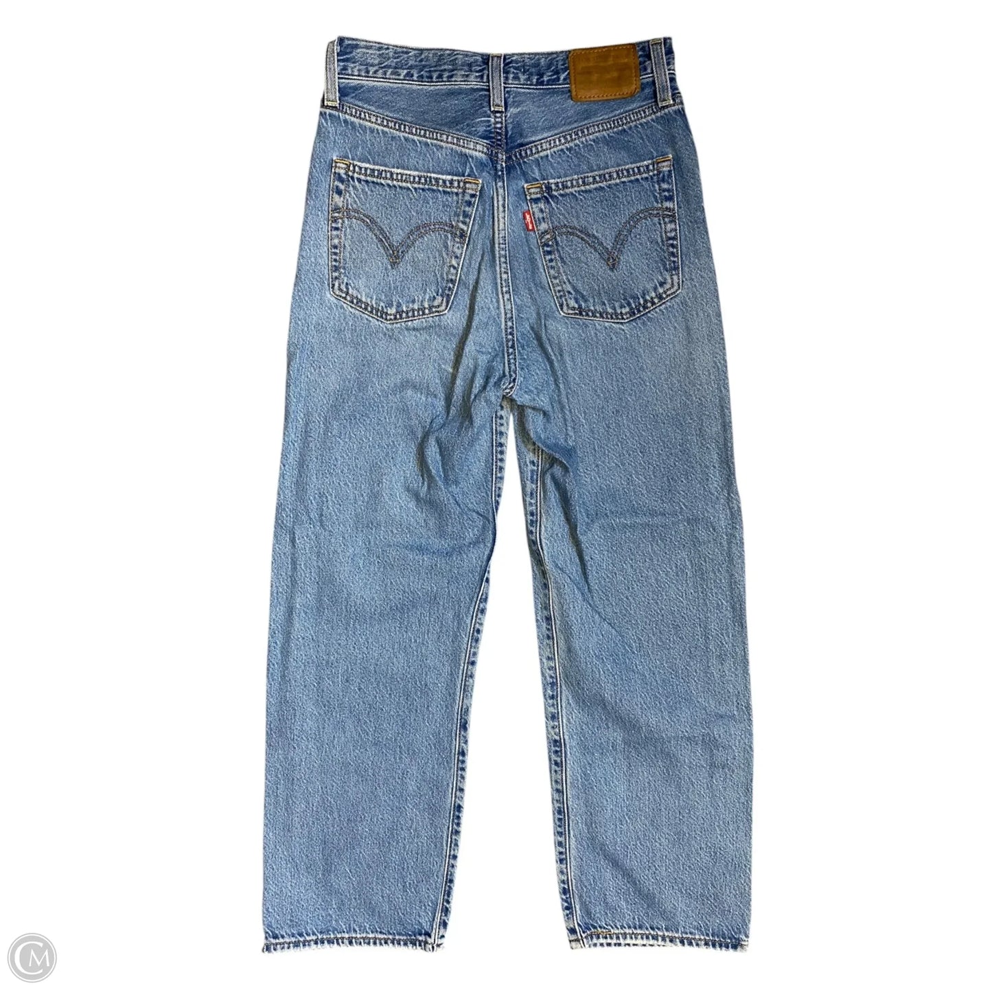 Jeans Straight By Levis In Blue Denim, Size: 2