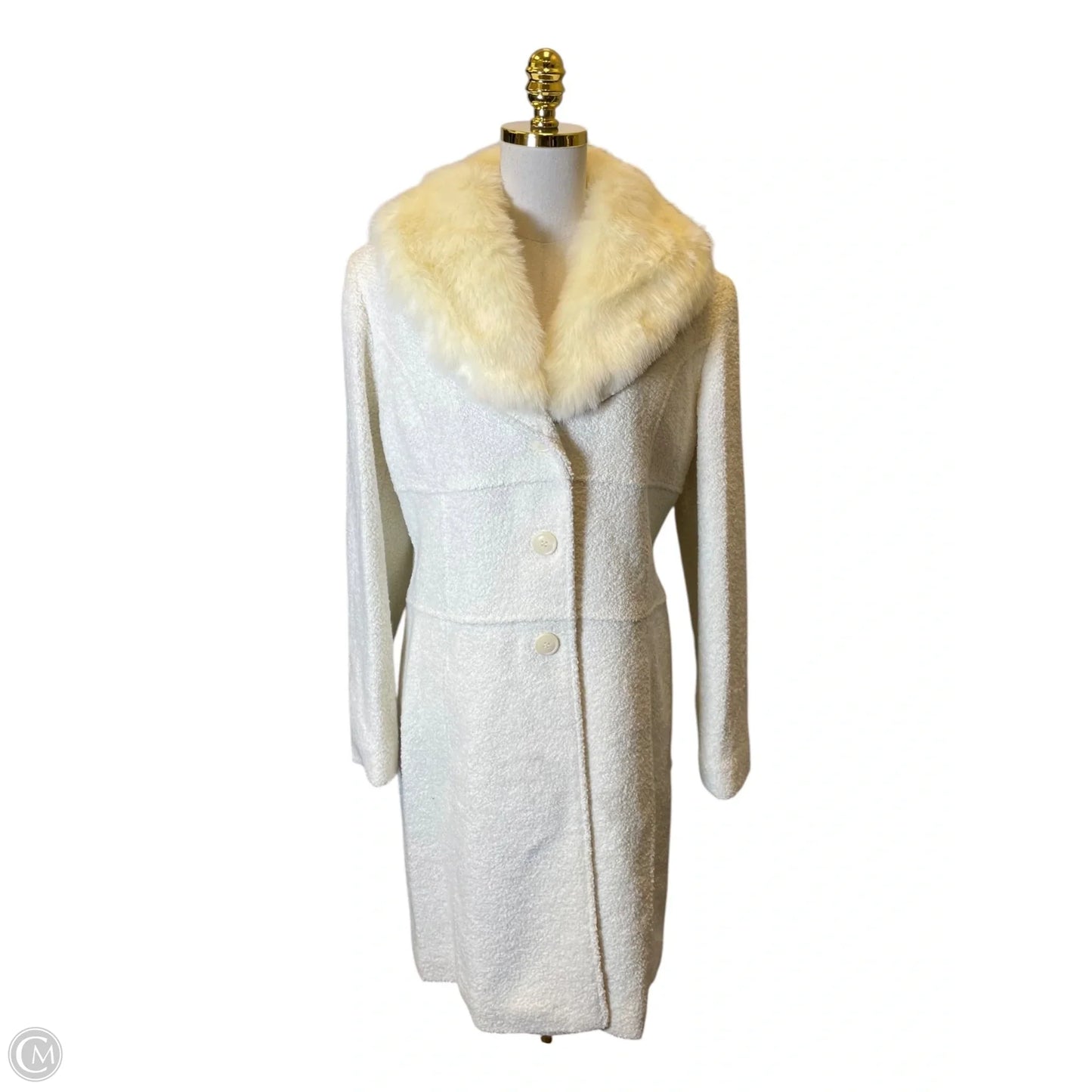 Coat Other By Clothes Mentor In Cream, Size: M