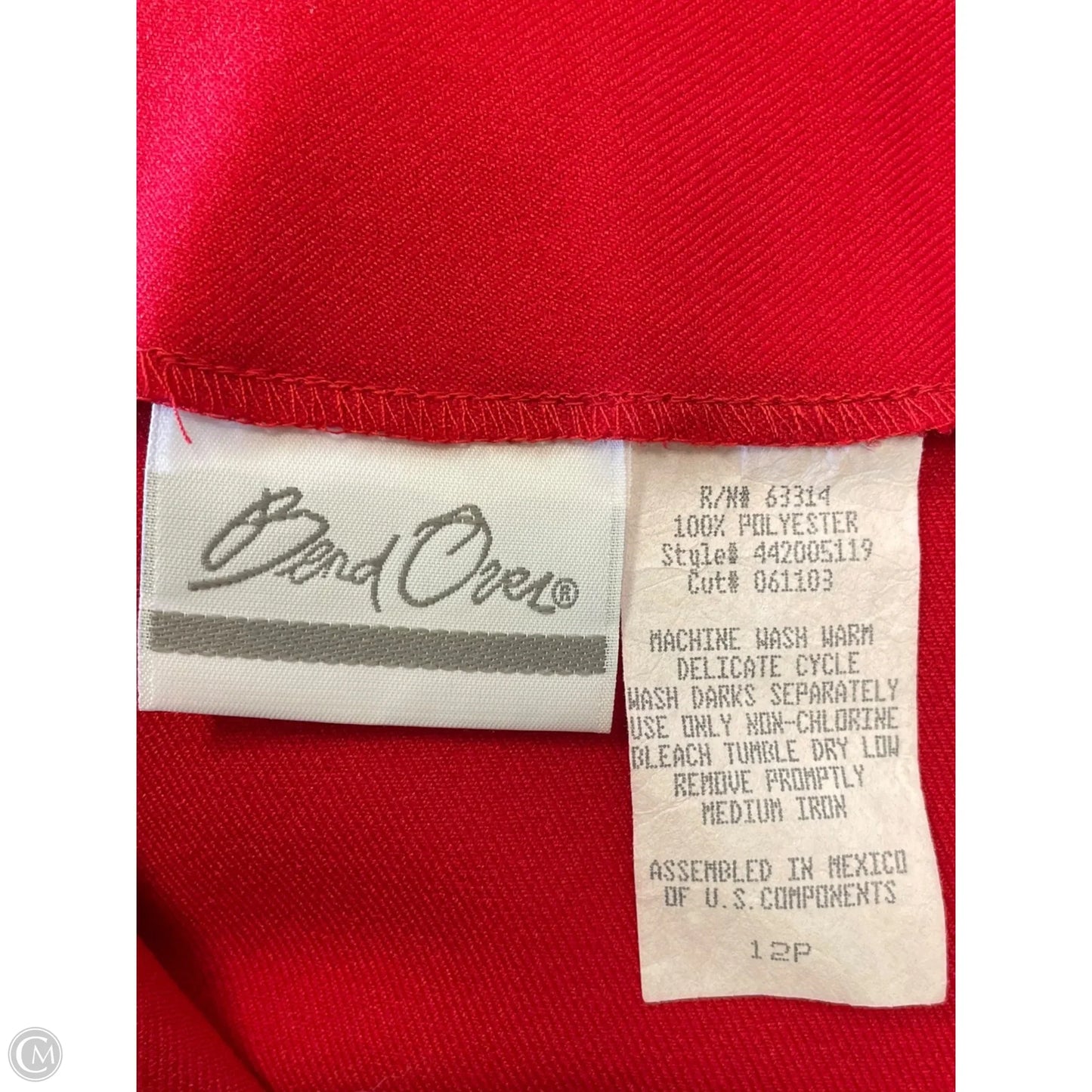 Blazer By Clothes Mentor In Red, Size: L