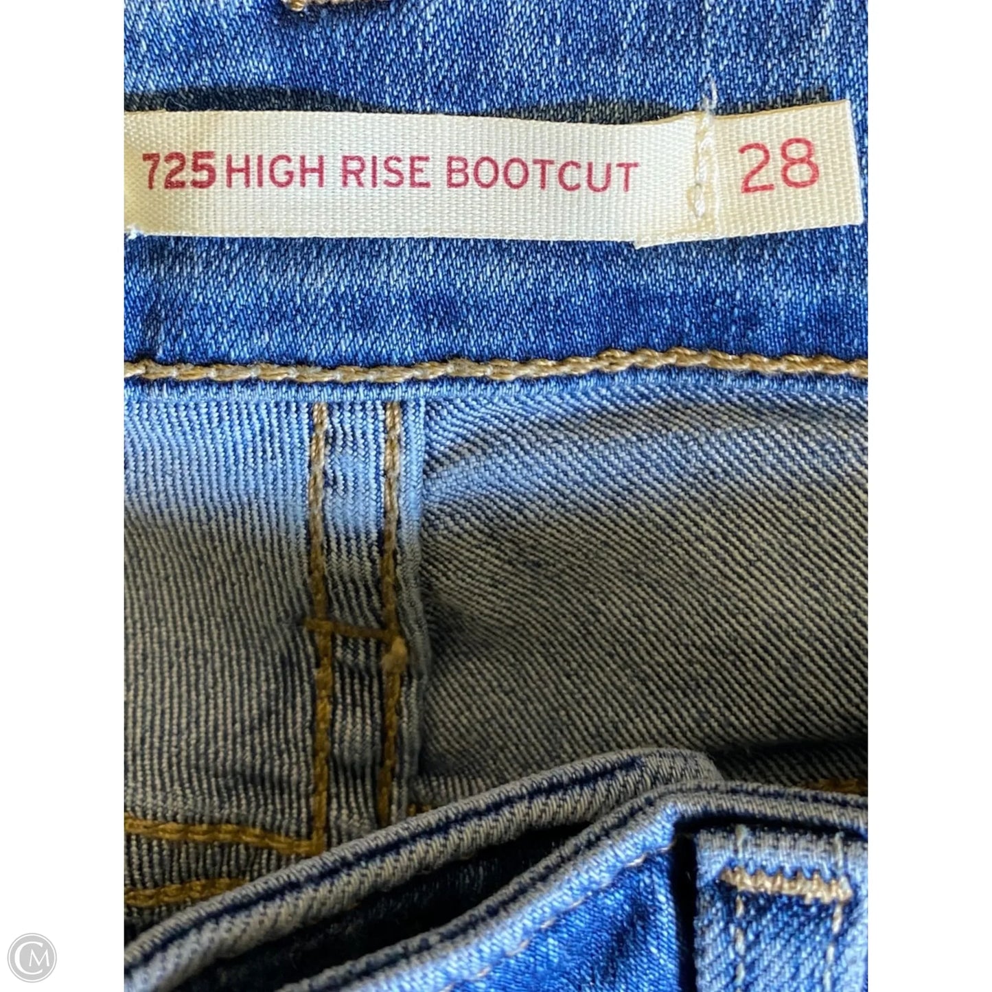 Jeans Boot Cut By Levis In Blue Denim, Size: 6