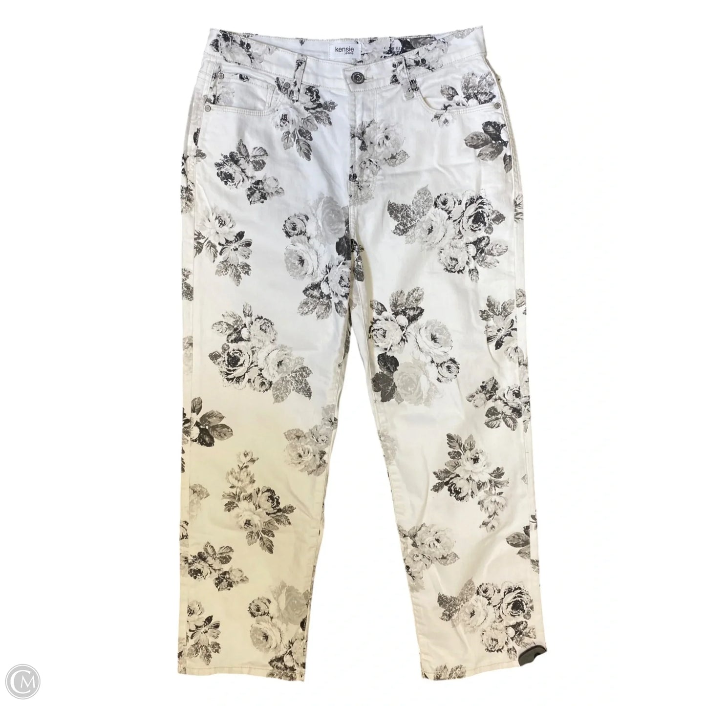 Jeans Straight By Kensie In Floral Print, Size: 6
