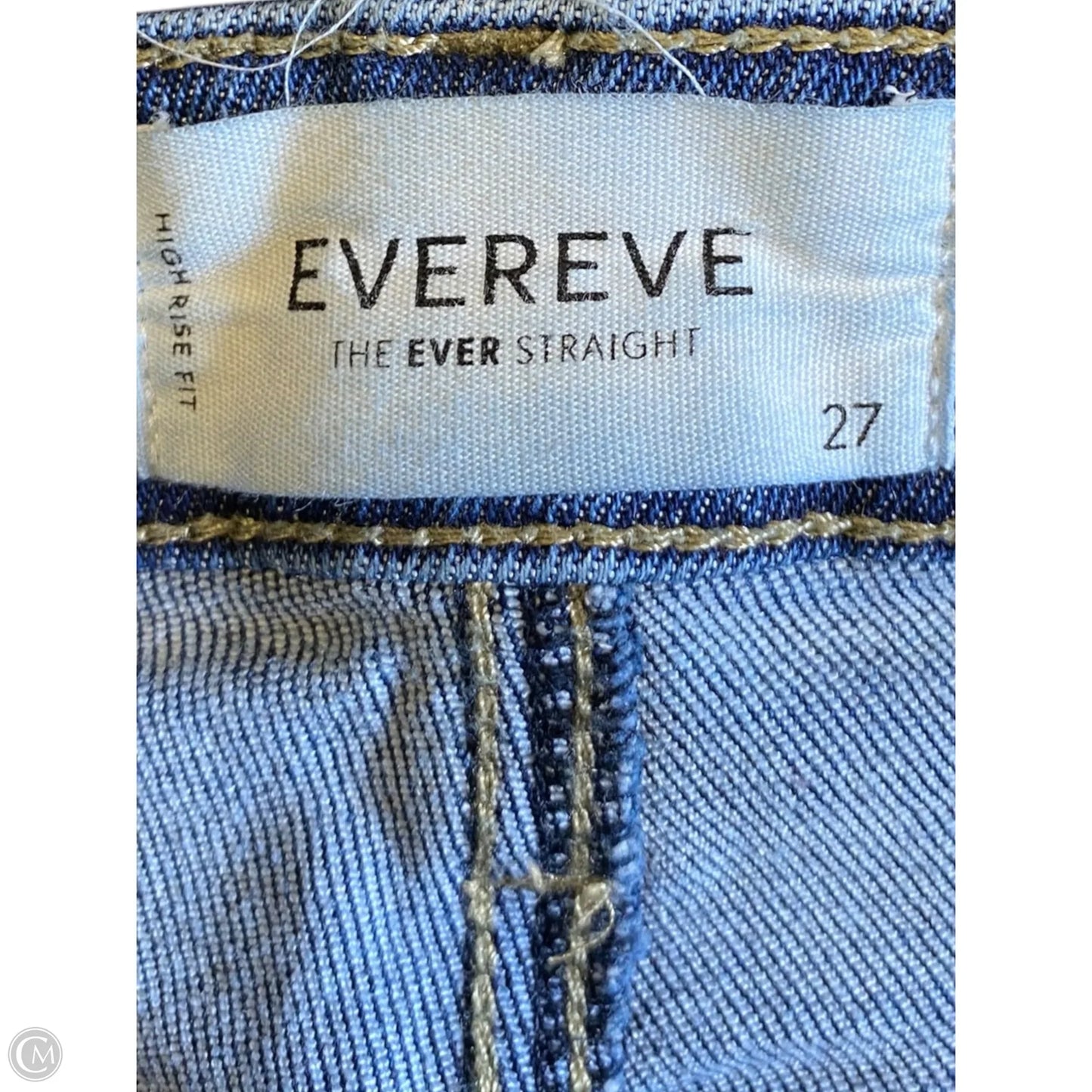 Jeans Straight By Evereve In Blue Denim, Size: 4