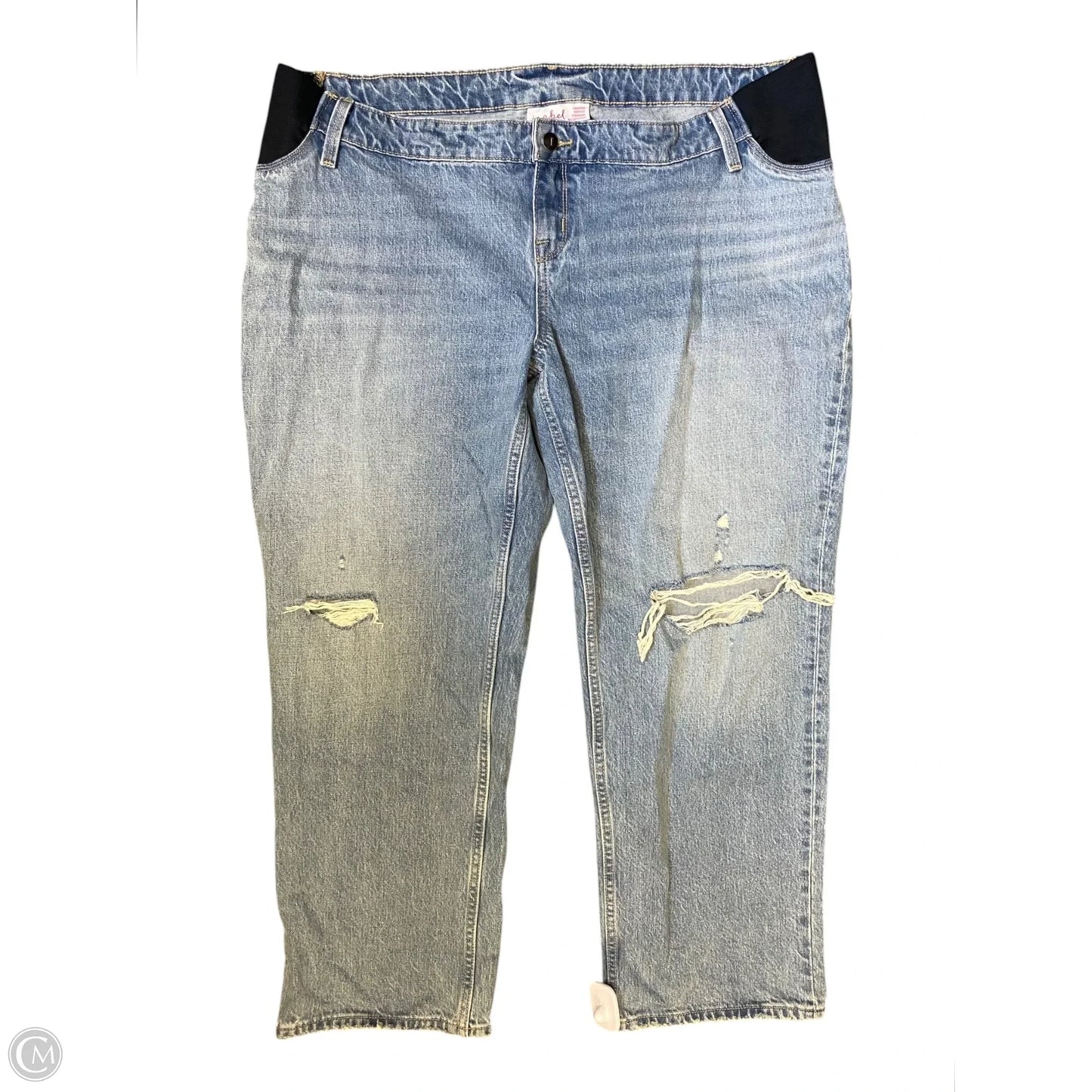 Jeans Straight By Ingrid & Isabel In Blue Denim, Size: 14