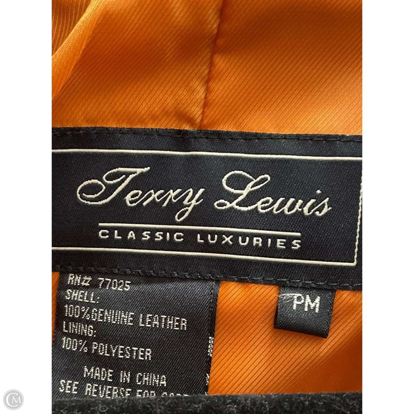 Jacket Leather By Clothes Mentor In Orange, Size: M