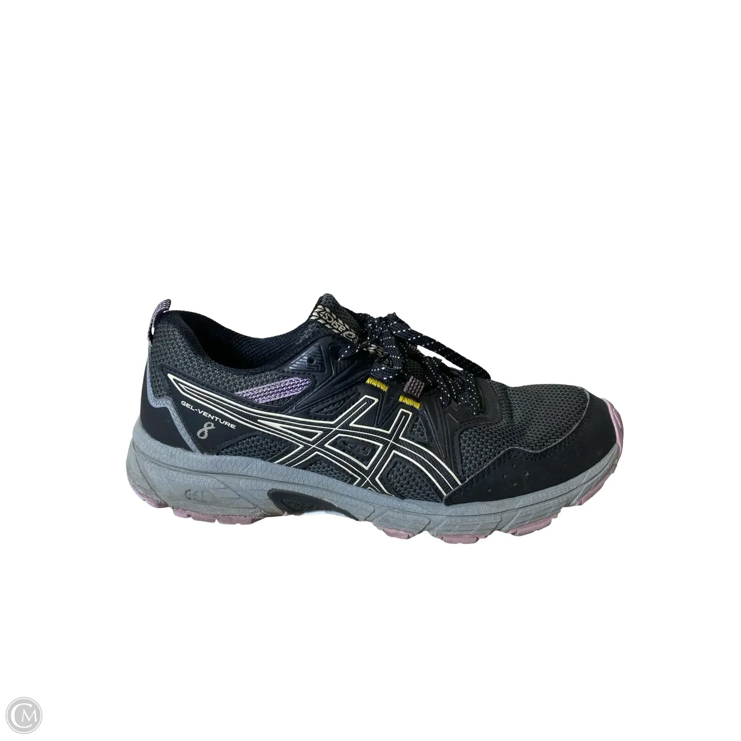 Shoes Athletic By Asics In Black & Purple, Size: 8