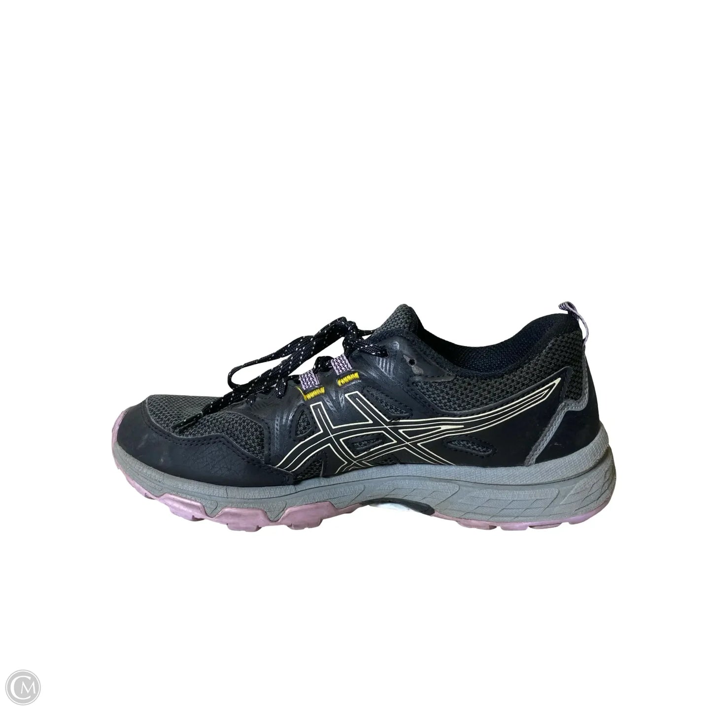 Shoes Athletic By Asics In Black & Purple, Size: 8