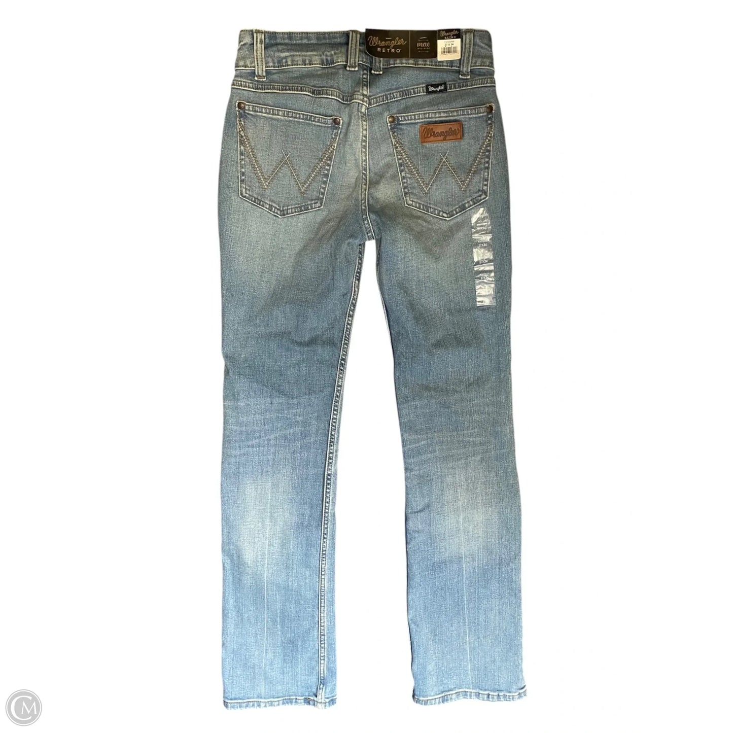 Jeans Boot Cut By Wrangler In Blue Denim, Size: 4