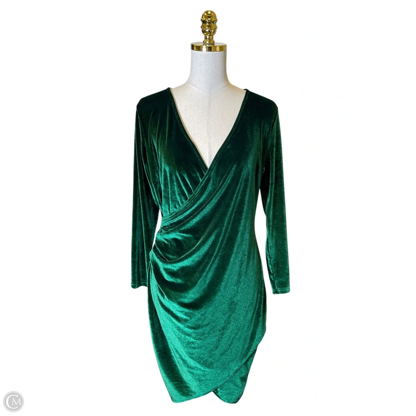 Dress Casual Midi By Clothes Mentor In Green, Size: L