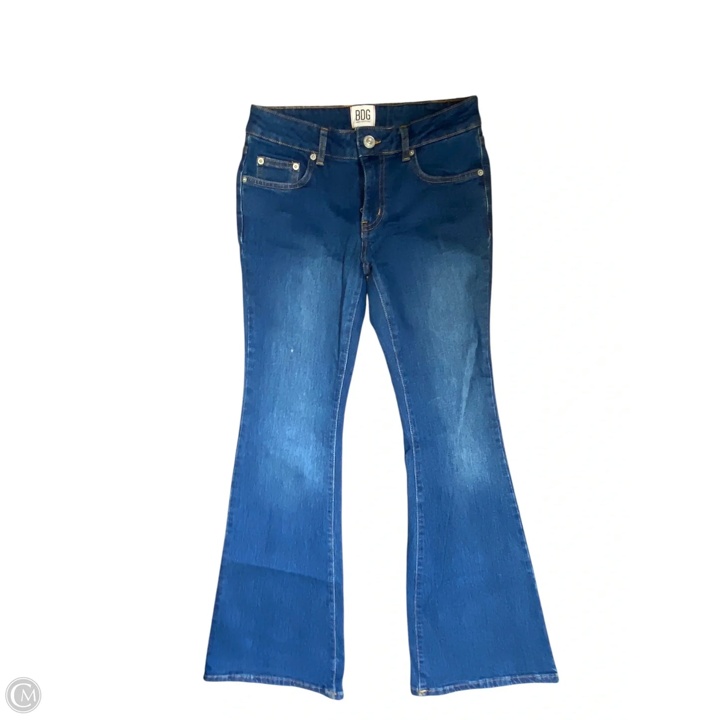 Jeans Flared By Bdg In Blue Denim, Size: 2
