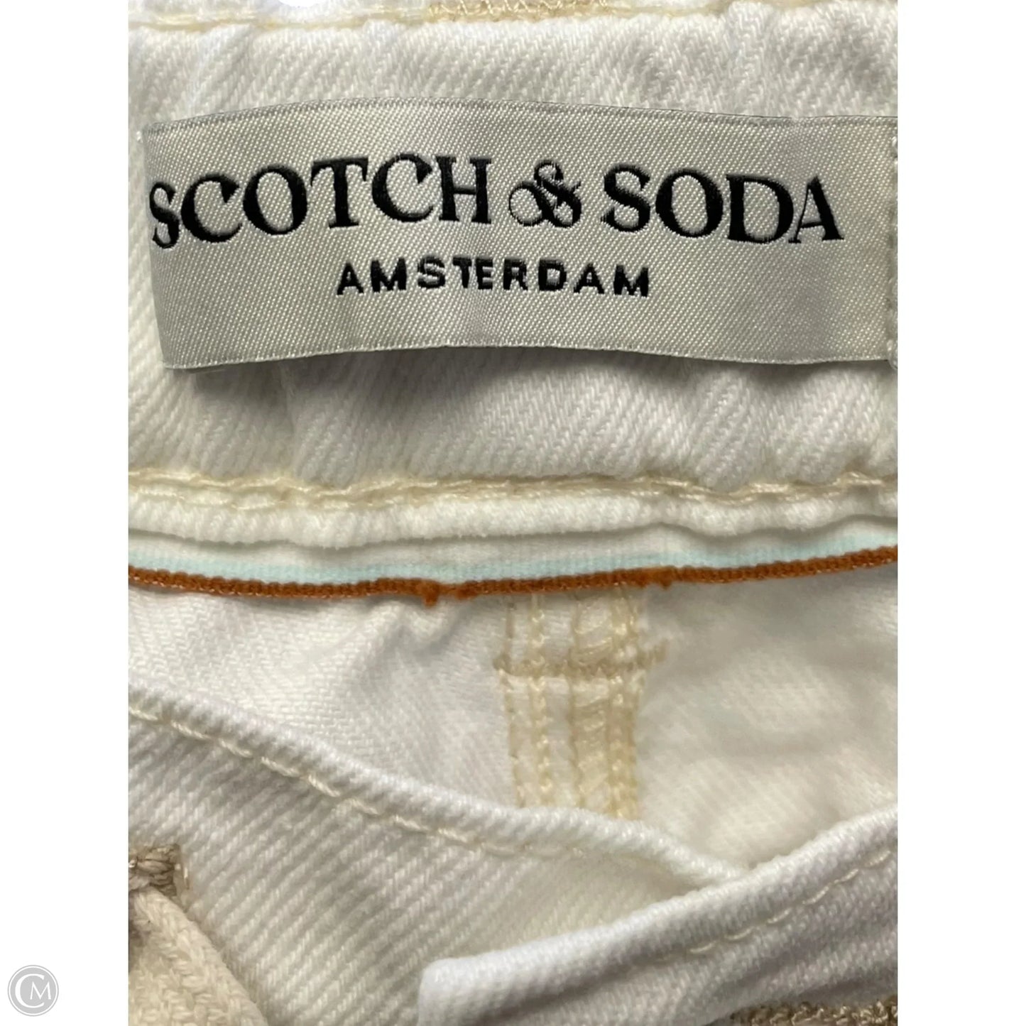 Jeans Wide Leg By Scotch & Soda In White Denim, Size: 6