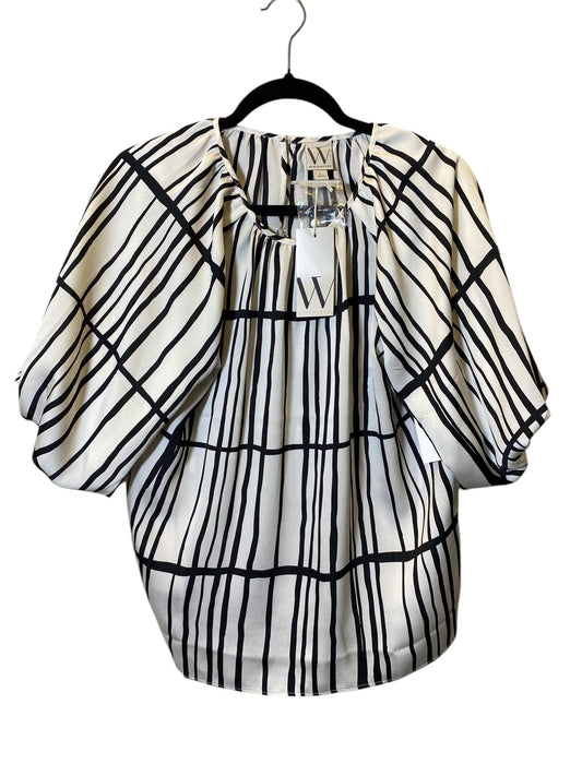 Top 3/4 Sleeve By Worthington In Striped Pattern, Size: L