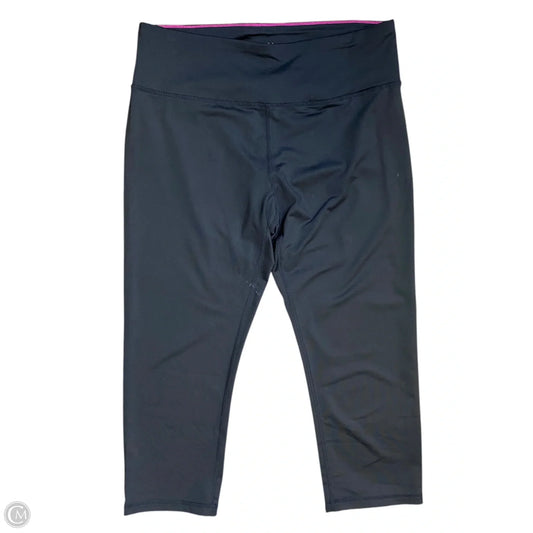 Athletic Leggings Capris By Calvin Klein In Black, Size: L