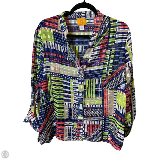 Blouse Long Sleeve By Ruby Rd In Multi-colored, Size: 14