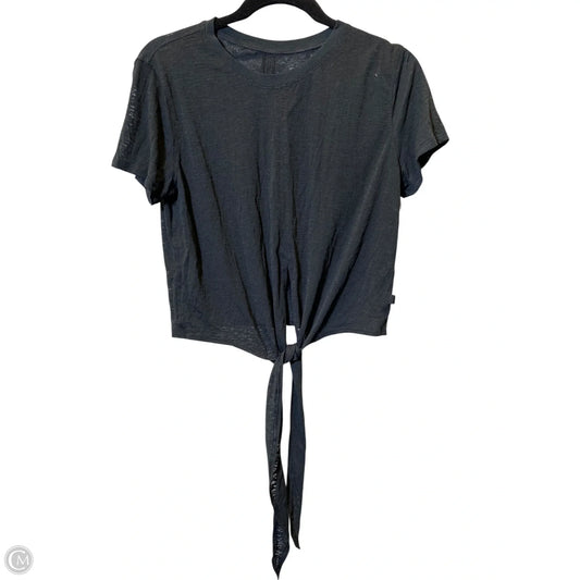 Athletic Top Short Sleeve By Lululemon In Black, Size: S