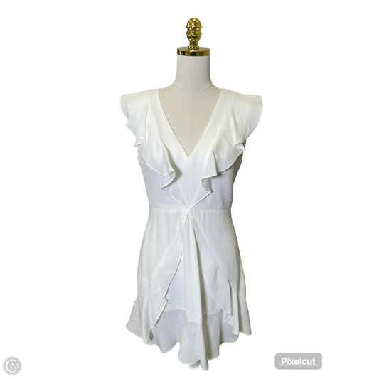 Dress Casual Midi By Bcbgmaxazria In White, Size: M