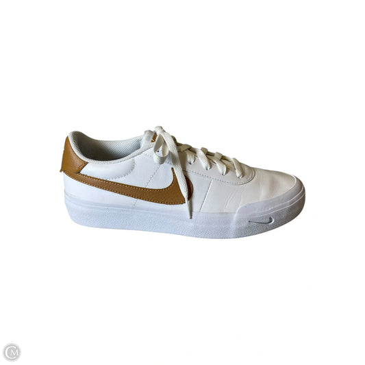Shoes Athletic By Nike In Tan & White, Size: 7