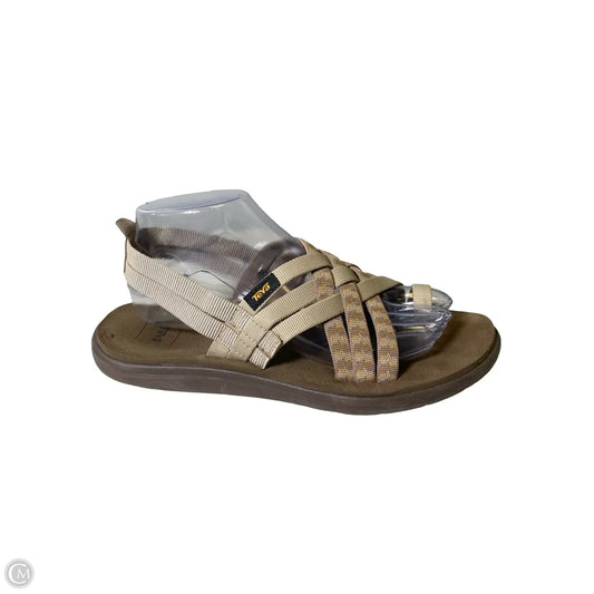Sandals Flats By Teva In Tan, Size: 9