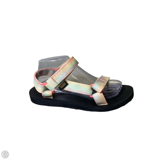 Sandals Flats By Teva In Multi-colored, Size: 9