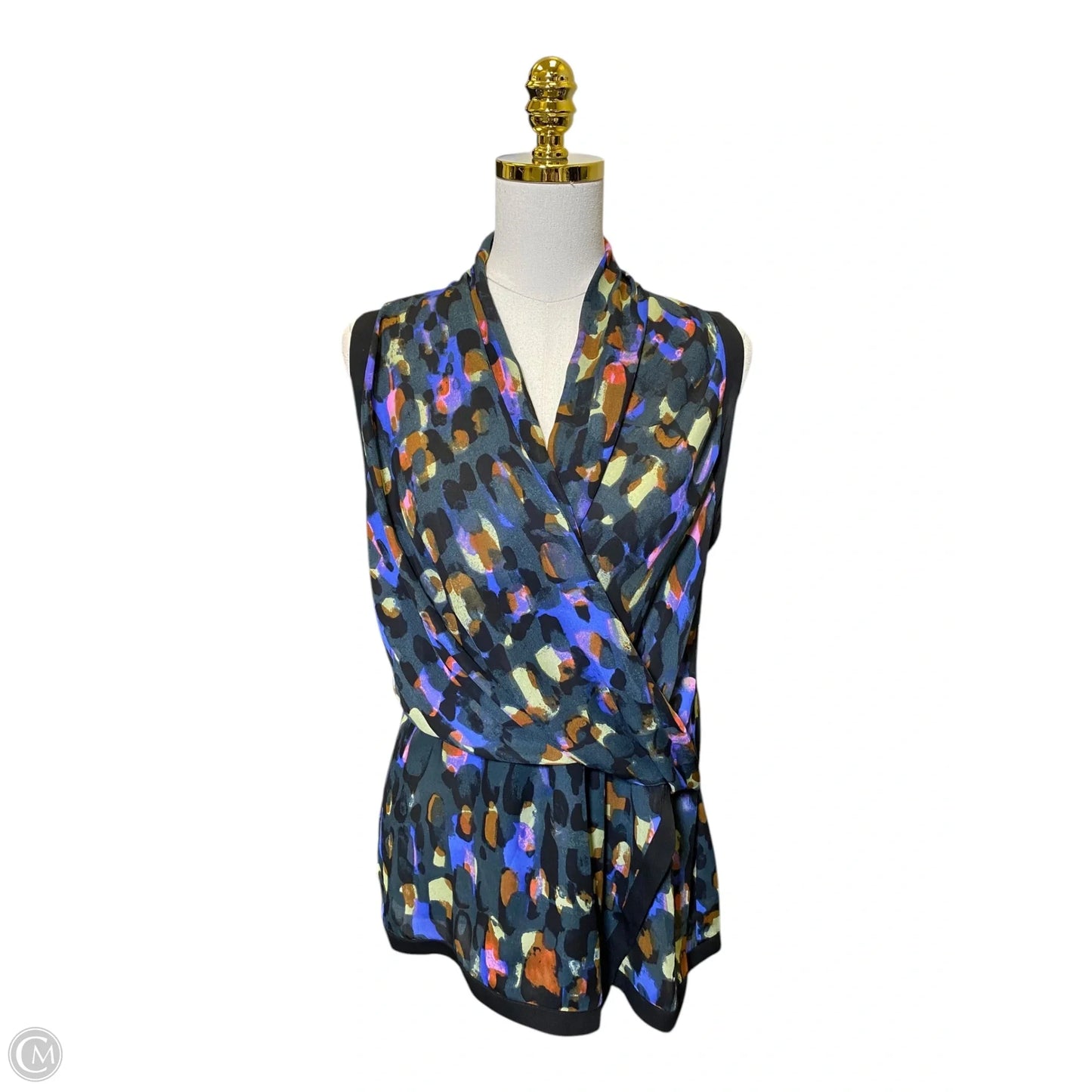 Blouse Sleeveless By Cabi In Multi-colored, Size: M