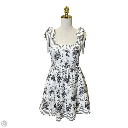 Dress Casual Midi By Entro In Black & White, Size: L
