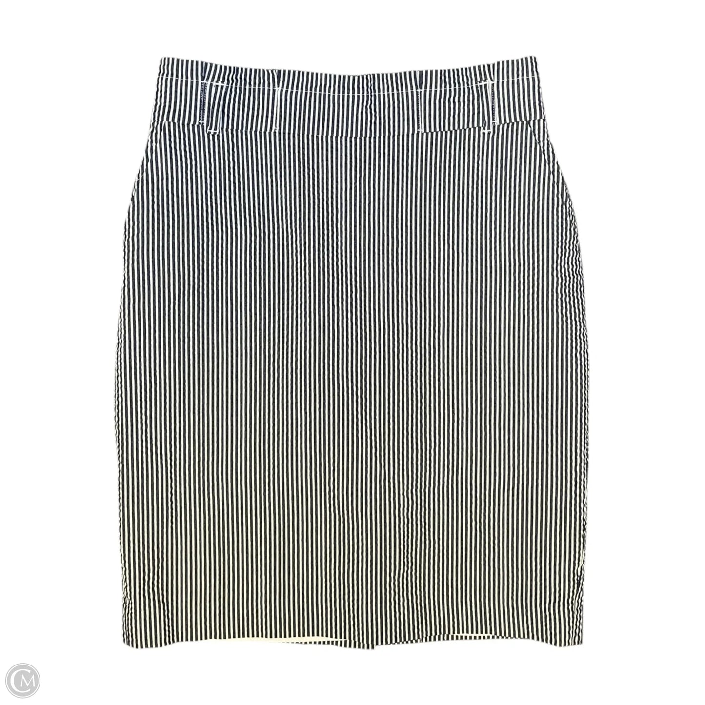 Skirt Midi By Ann Taylor In Striped Pattern, Size: 8