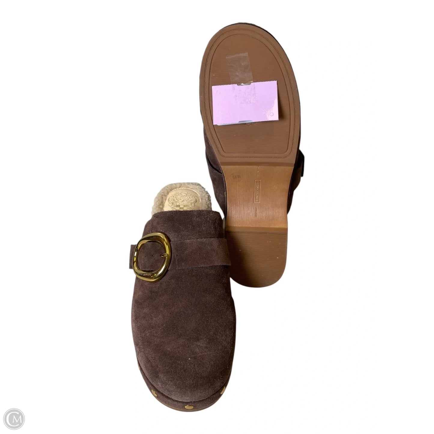 Shoes Heels Platform By Vince Camuto In Brown & Gold, Size: 8.5