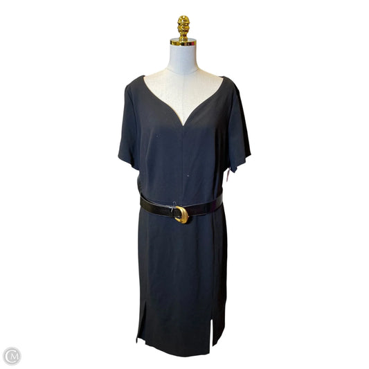 Dress Casual Maxi By Donna Karan In Black, Size: 3x