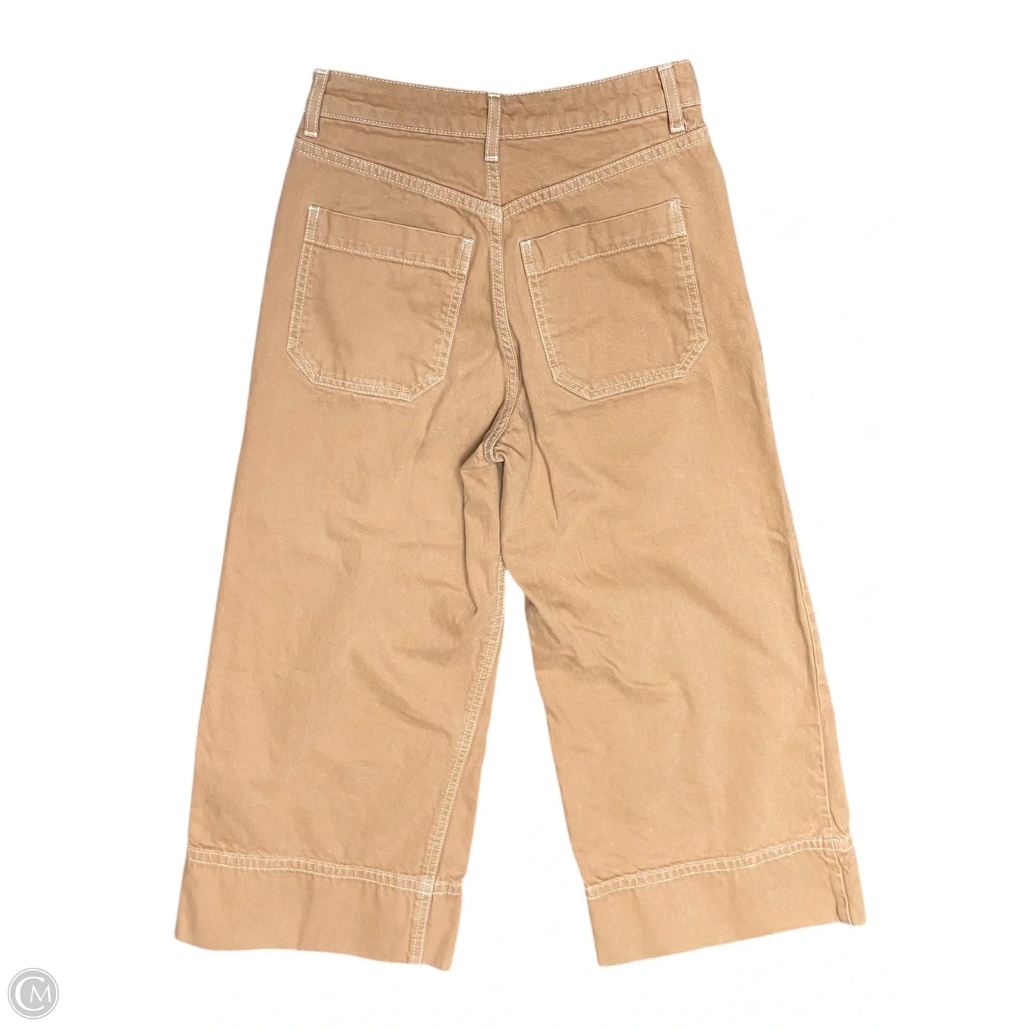 Jeans Cropped By Topshop In Orange, Size: 2