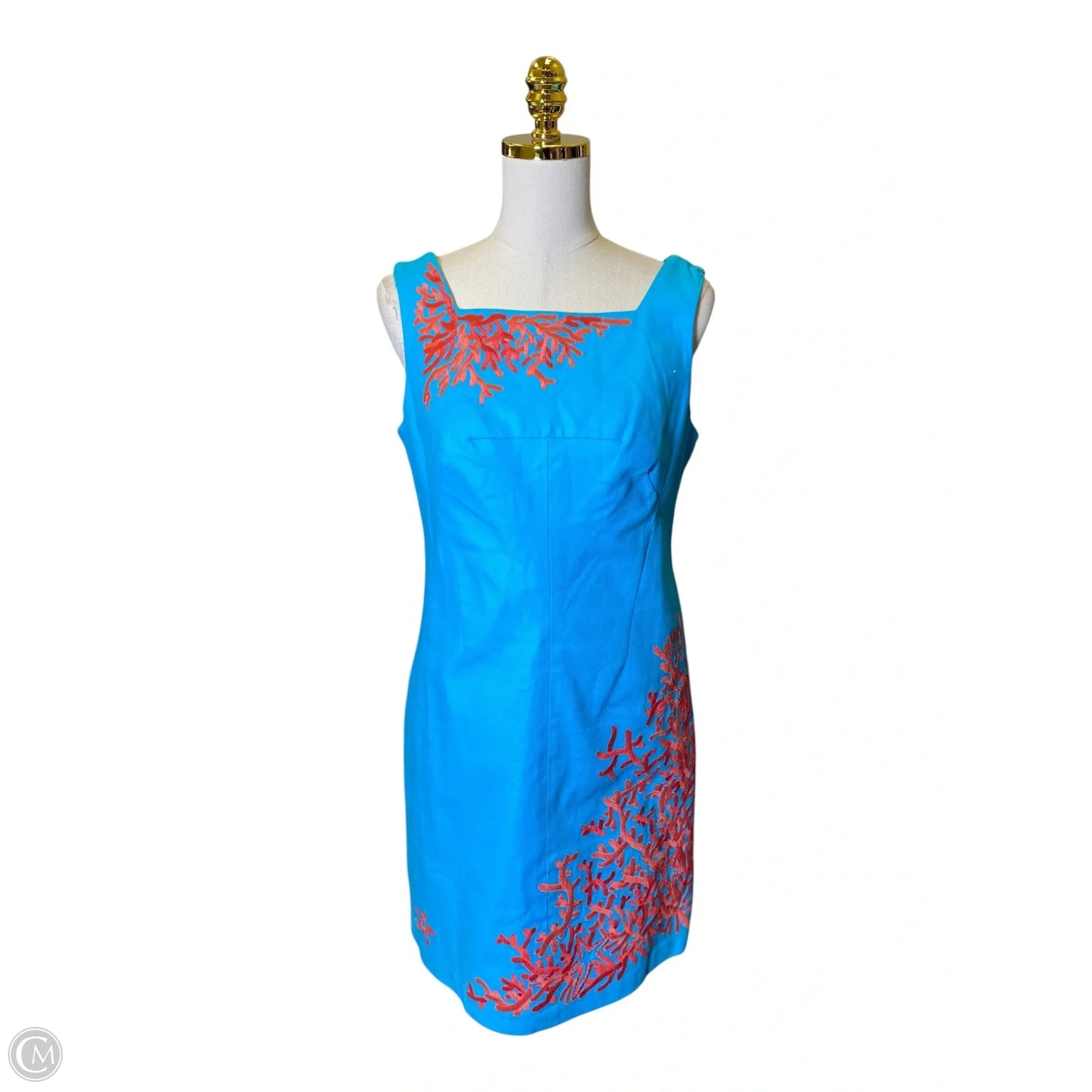 Dress Designer By Lilly Pulitzer In Blue & Orange, Size: 8