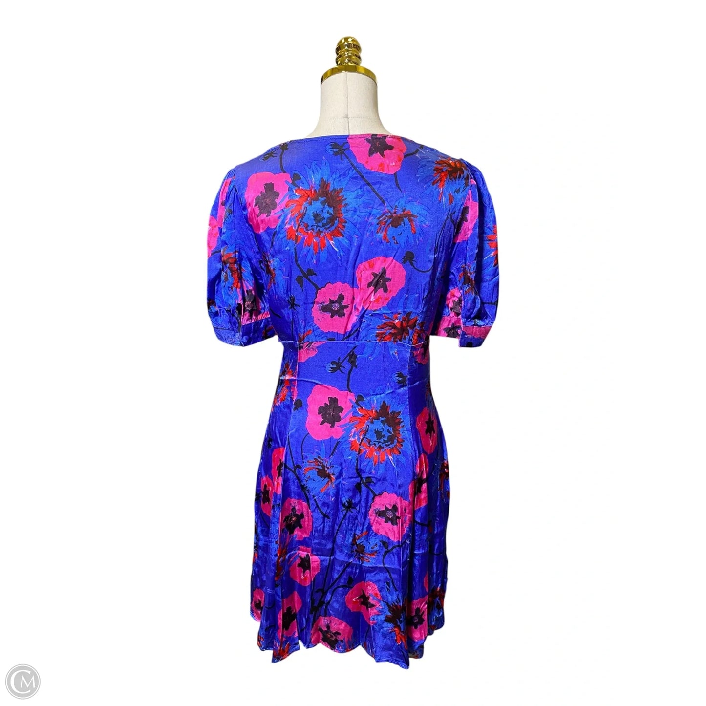 Dress Casual Midi By Topshop In Floral Print, Size: M