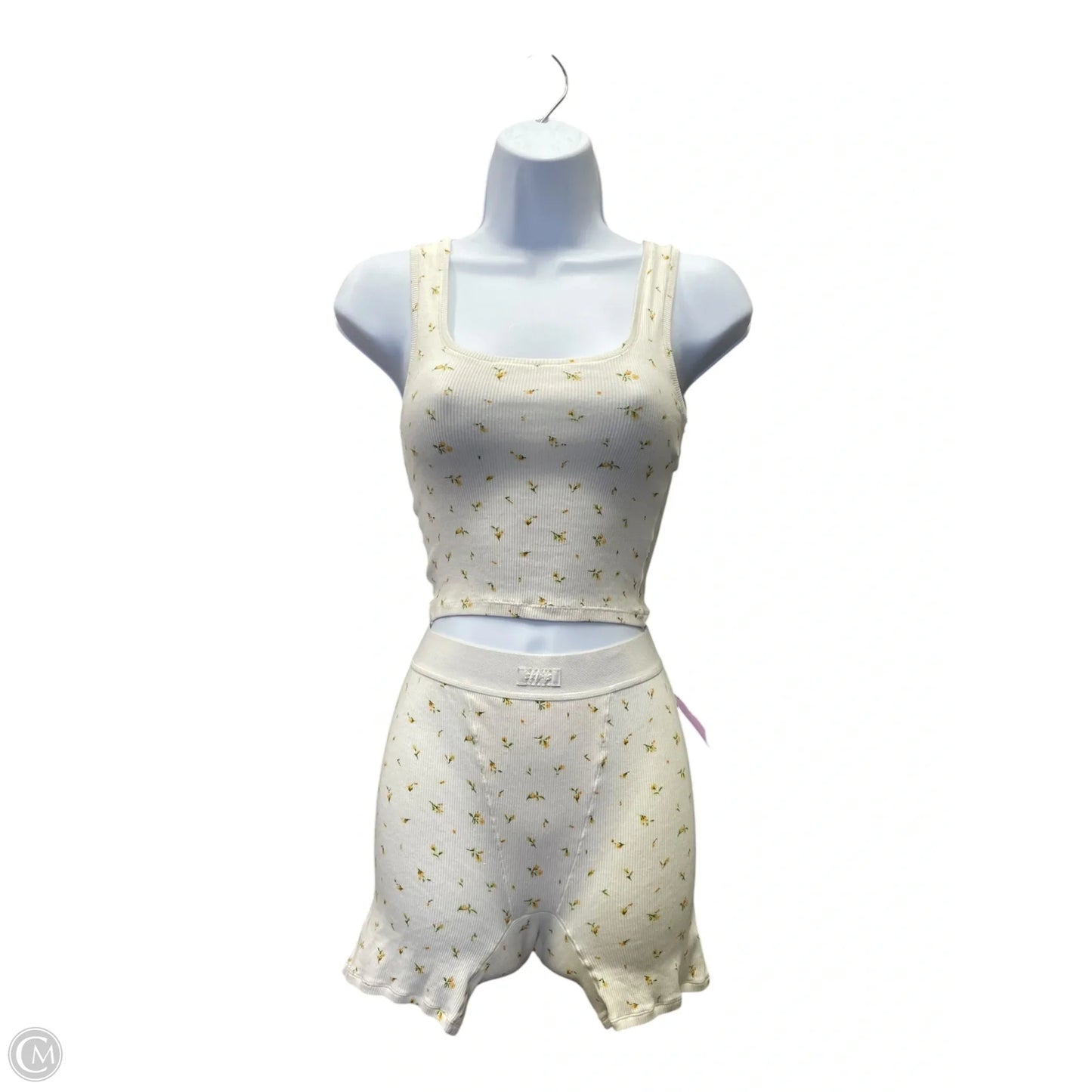 Top 2pc Sleeveless By Skims In Floral Print, Size: S