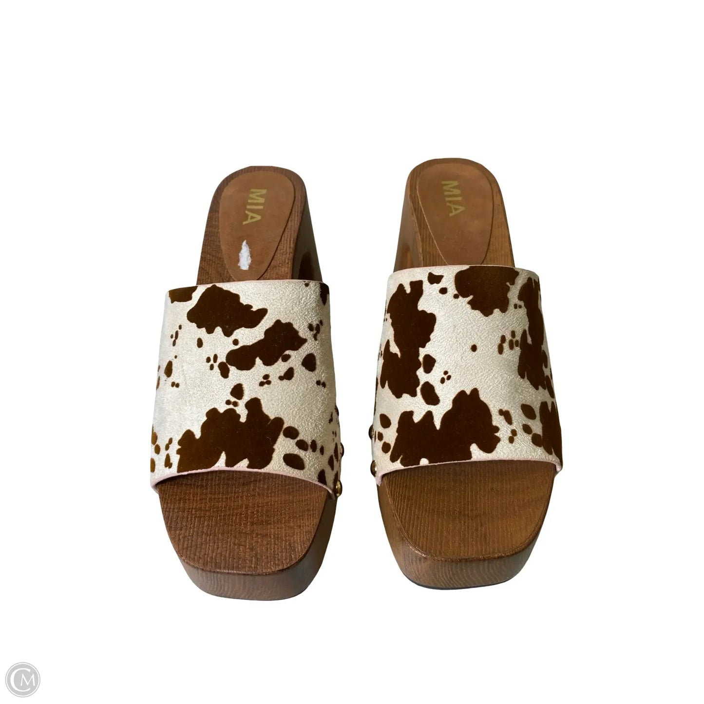 Shoes Heels Block By Mia In Animal Print, Size: 9.5