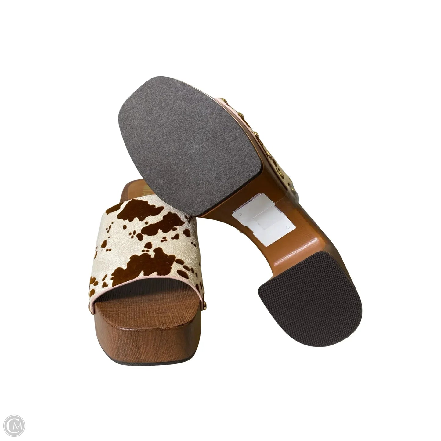Shoes Heels Block By Mia In Animal Print, Size: 9.5