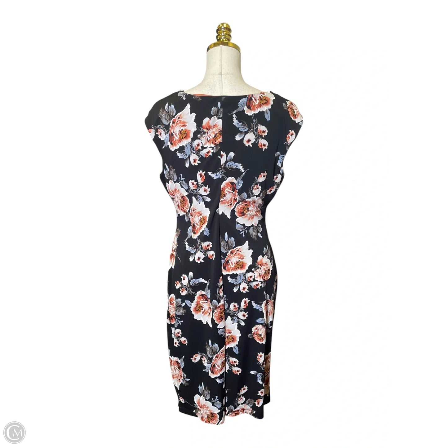 Dress Casual Midi By Connected Apparel In Floral Print, Size: 12