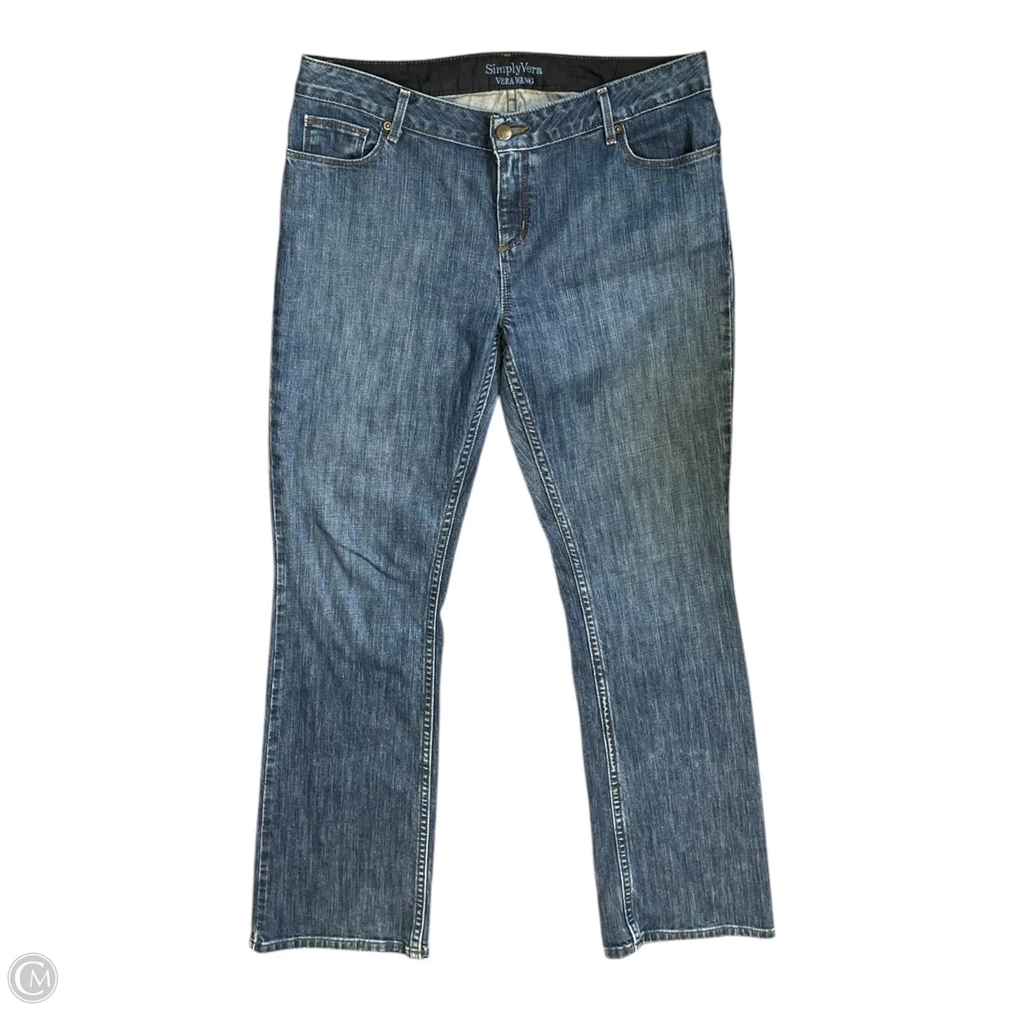 Jeans Wide Leg By Simply Vera In Blue, Size: 12