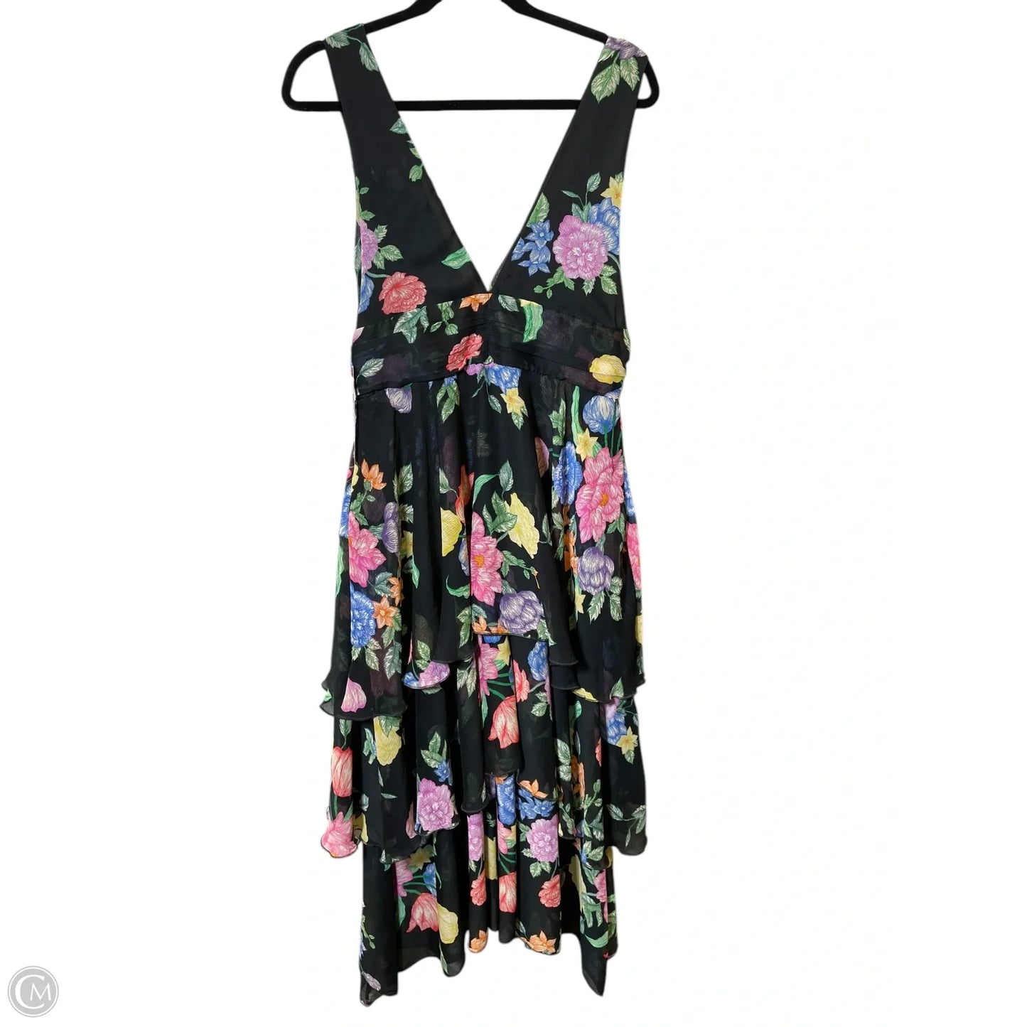 Dress Party Midi By Top Shop In Floral Print, Size: Xl