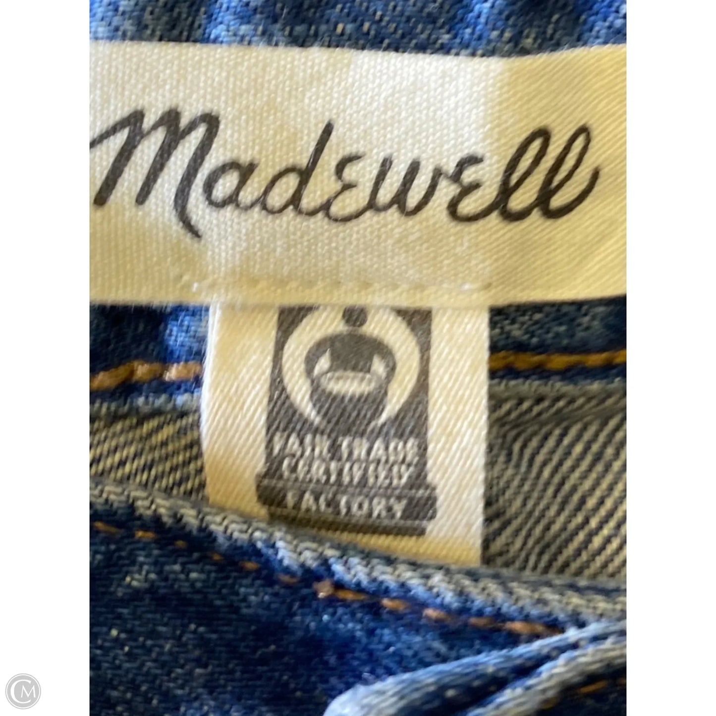 Jeans Wide Leg By Madewell In Blue, Size: 12