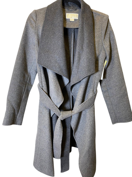 Coat Designer By Michael Kors In Grey, Size: Xs