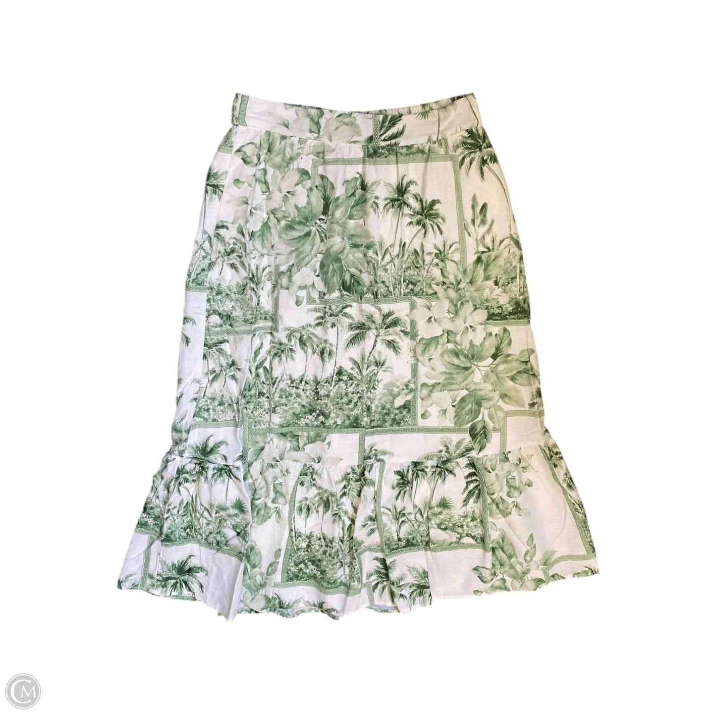 Skirt Maxi By Rachel Zoe In Green & White, Size: 4
