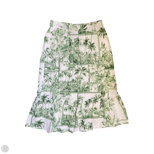 Skirt Maxi By Rachel Zoe In Green & White, Size: 4