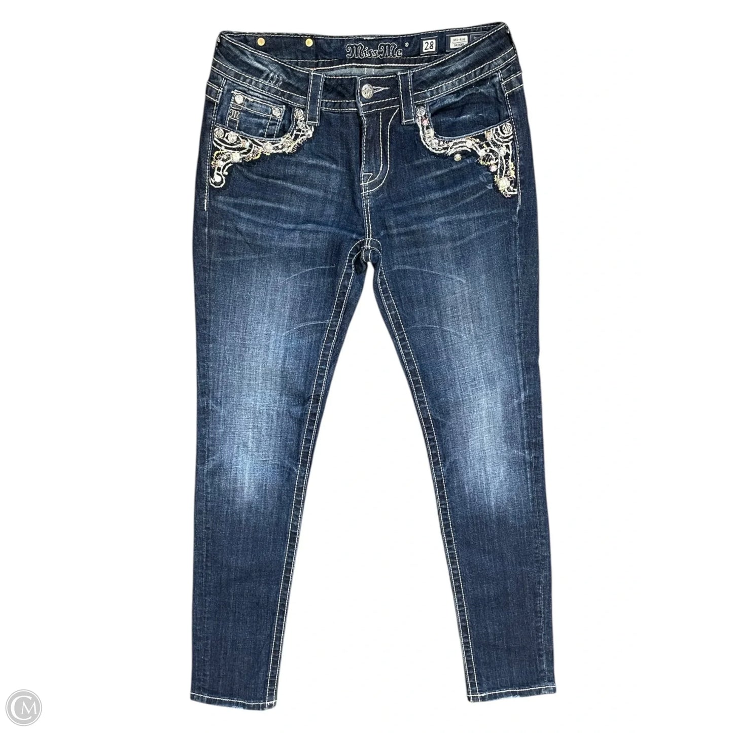 Jeans Skinny By Miss Me In Blue, Size: 6